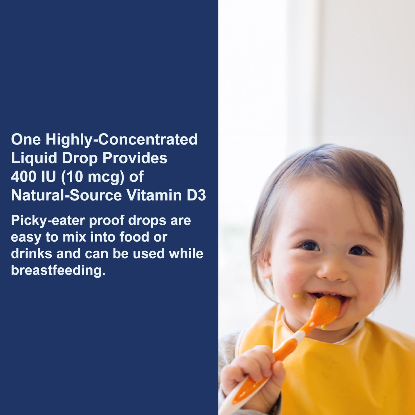 Carlson Baby D3 400 IU Drops – 365 Drops, Vegetarian & Unflavored