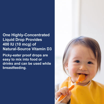 Carlson Baby D3 400 IU Drops – 365 Drops, Vegetarian & Unflavored