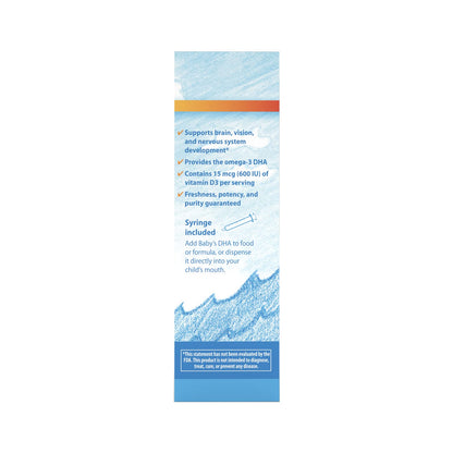 Carlson Baby's DHA Liquid – 920 mg Omega-3s + 600 IU Vitamin D3 (60 mL)