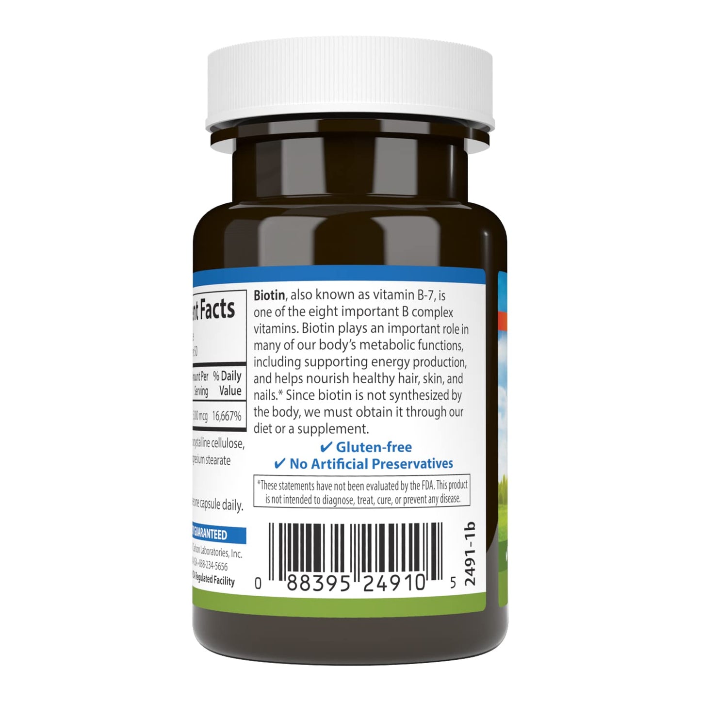 Carlson Biotin 5000 mcg – Healthy Hair, Strong Nails & Energy Production | 50 Capsules