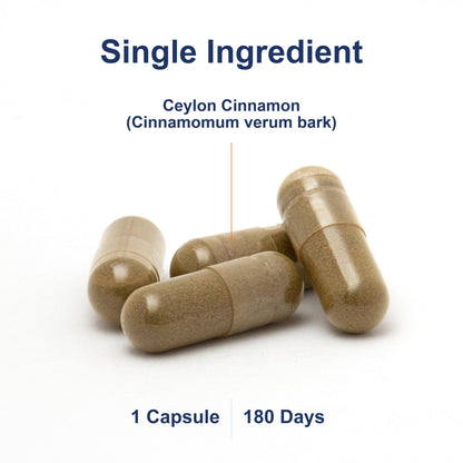 Carlson Ceylon Cinnamon Capsules - 500 mg, 180 ct | True Cinnamon Extract