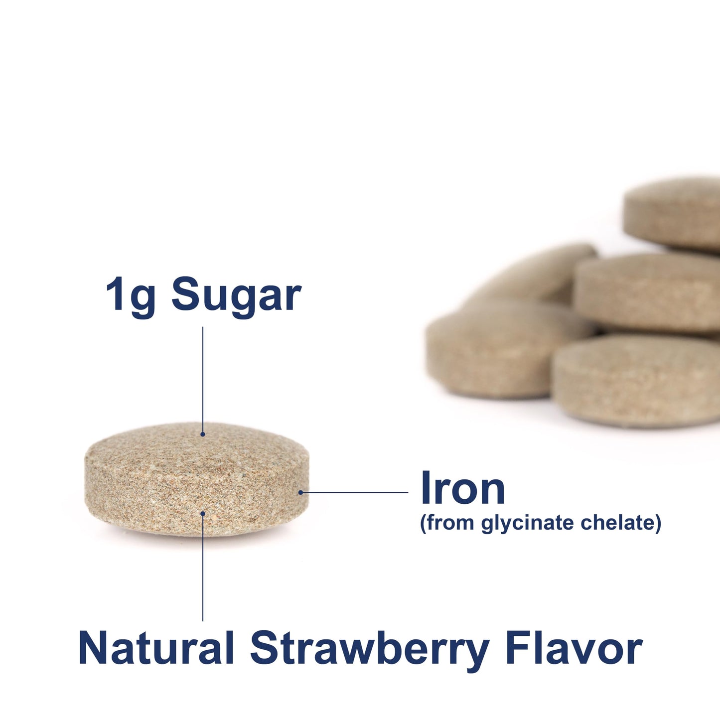 Carlson Chewable Iron 30 mg – Superior Absorption, Blood Health, Energy & Wellness, 120 Tablets, Natural Strawberry Flavor