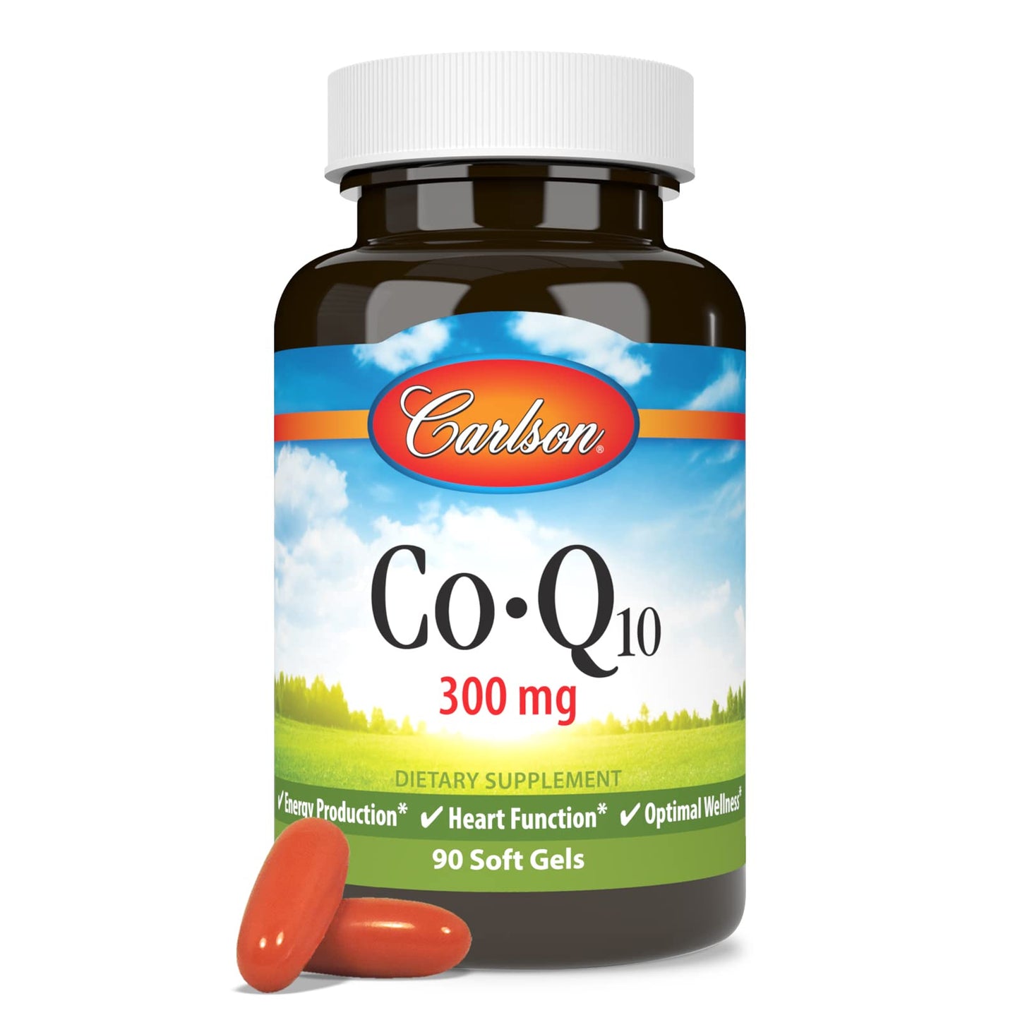 Carlson Co-Q10 300 mg – 60 Softgels | Energy Production & Heart Health