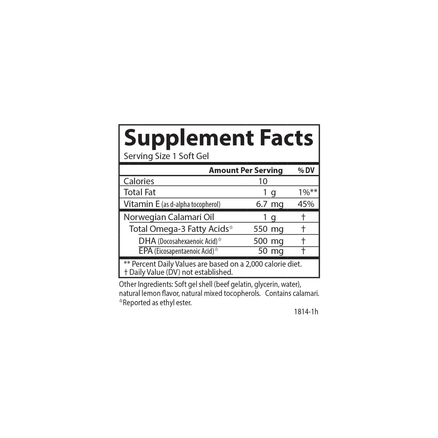Carlson EcoSmart DHA Lemon 500 mg – Vision & Brain Health (60+20 Softgels)