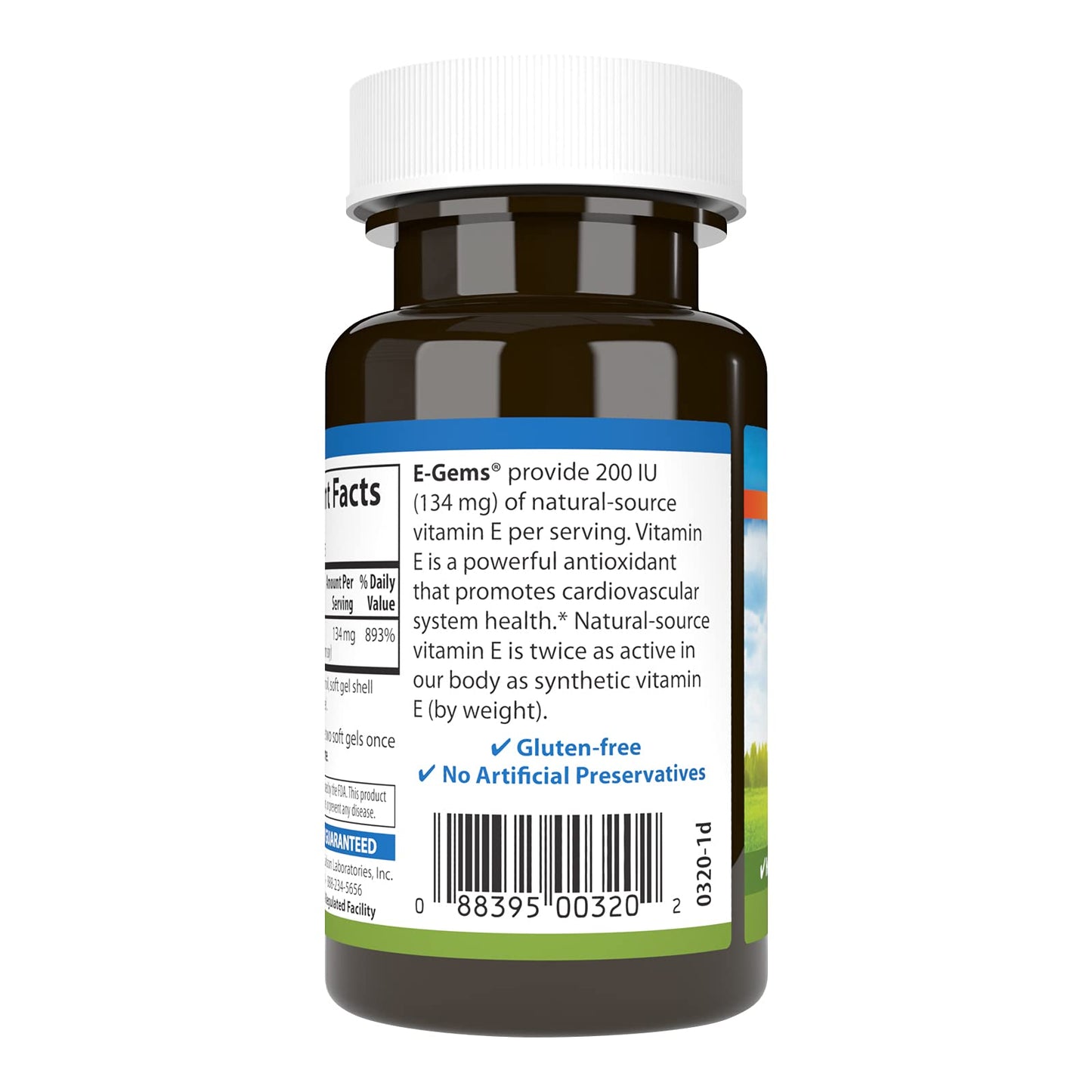 Carlson E-Gems Vitamin E 200 IU (134 mg) - Natural Source, 90 Soft Gels