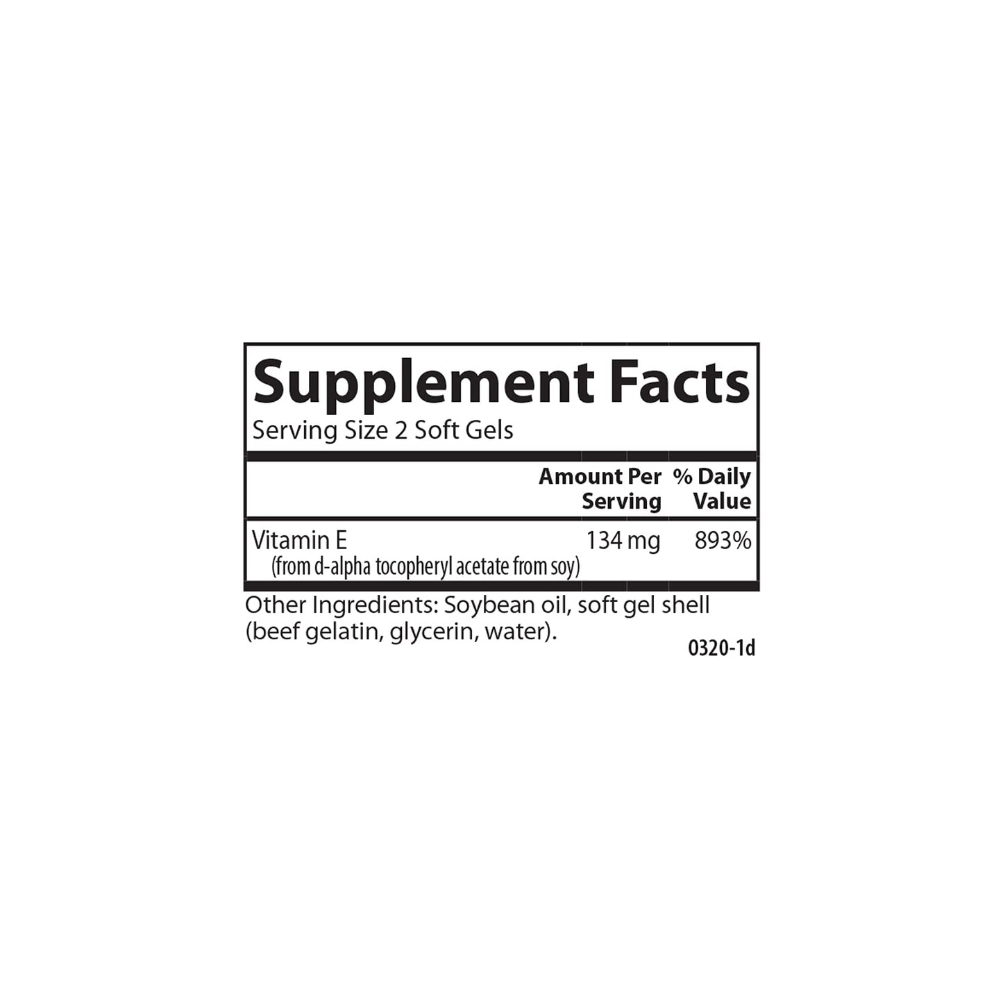 Carlson E-Gems Vitamin E 200 IU (134 mg) - Natural Source, 90 Soft Gels