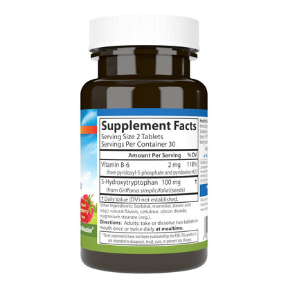 Carlson Healthy Mood 5-HTP Elite 100 mg - Raspberry Chewable (Pack of 2)