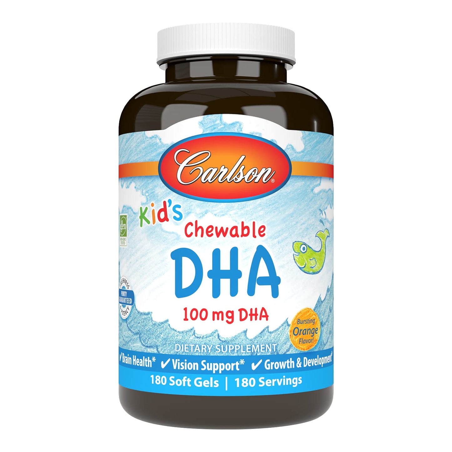 Carlson Kid's Chewable DHA 100 mg: Brain Health & Growth