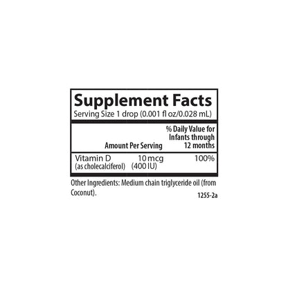 Carlson Laboratories Super Daily D3 for Baby, 0.086 Fl oz | Vitamin D3 Drops