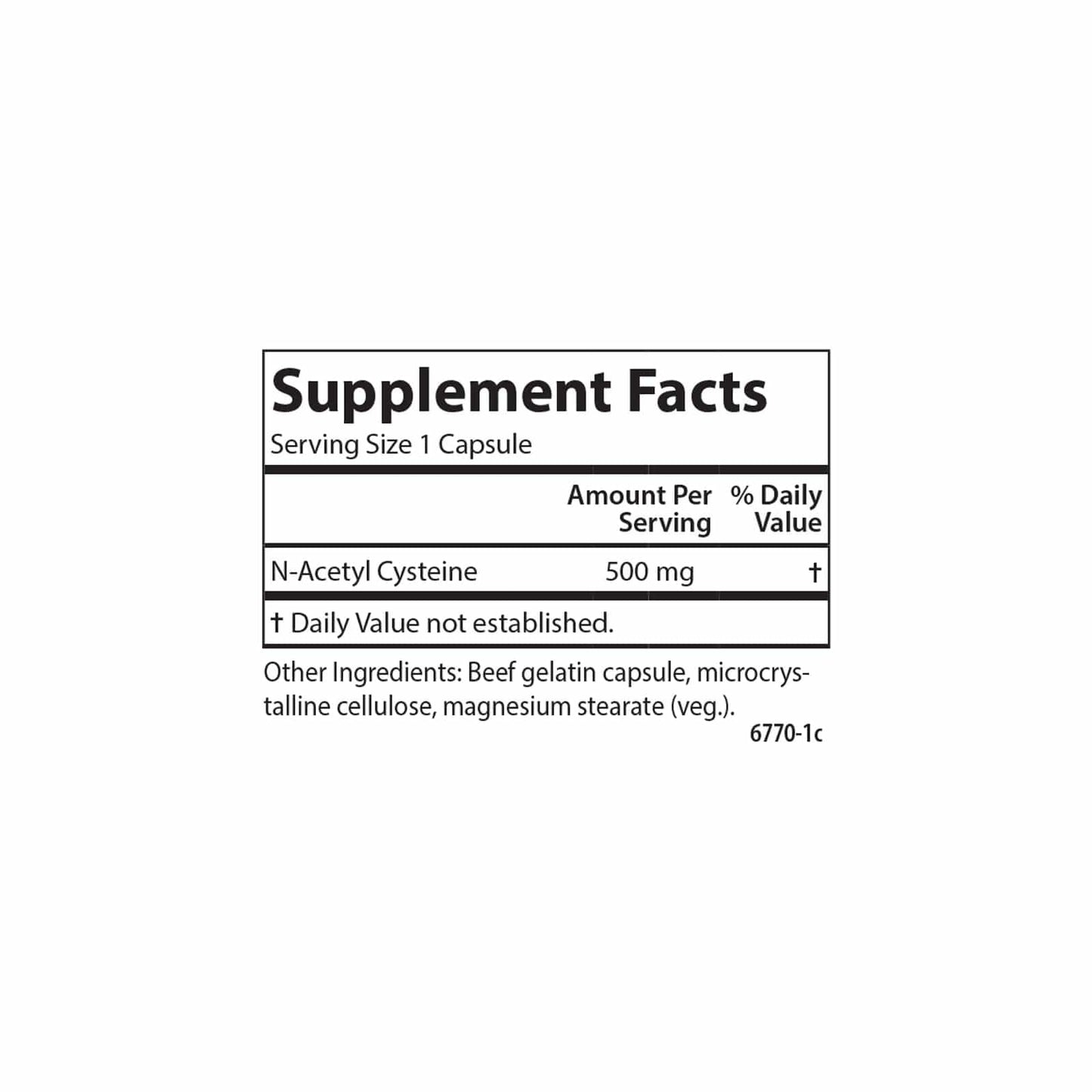 Carlson Labs NAC N-Acetyl Cysteine 500mg – 60 Capsules (Pack of 2)