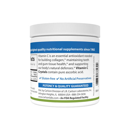 Carlson Labs Non-GMO Vitamin C Crystals, 6 oz (Pack of 2)