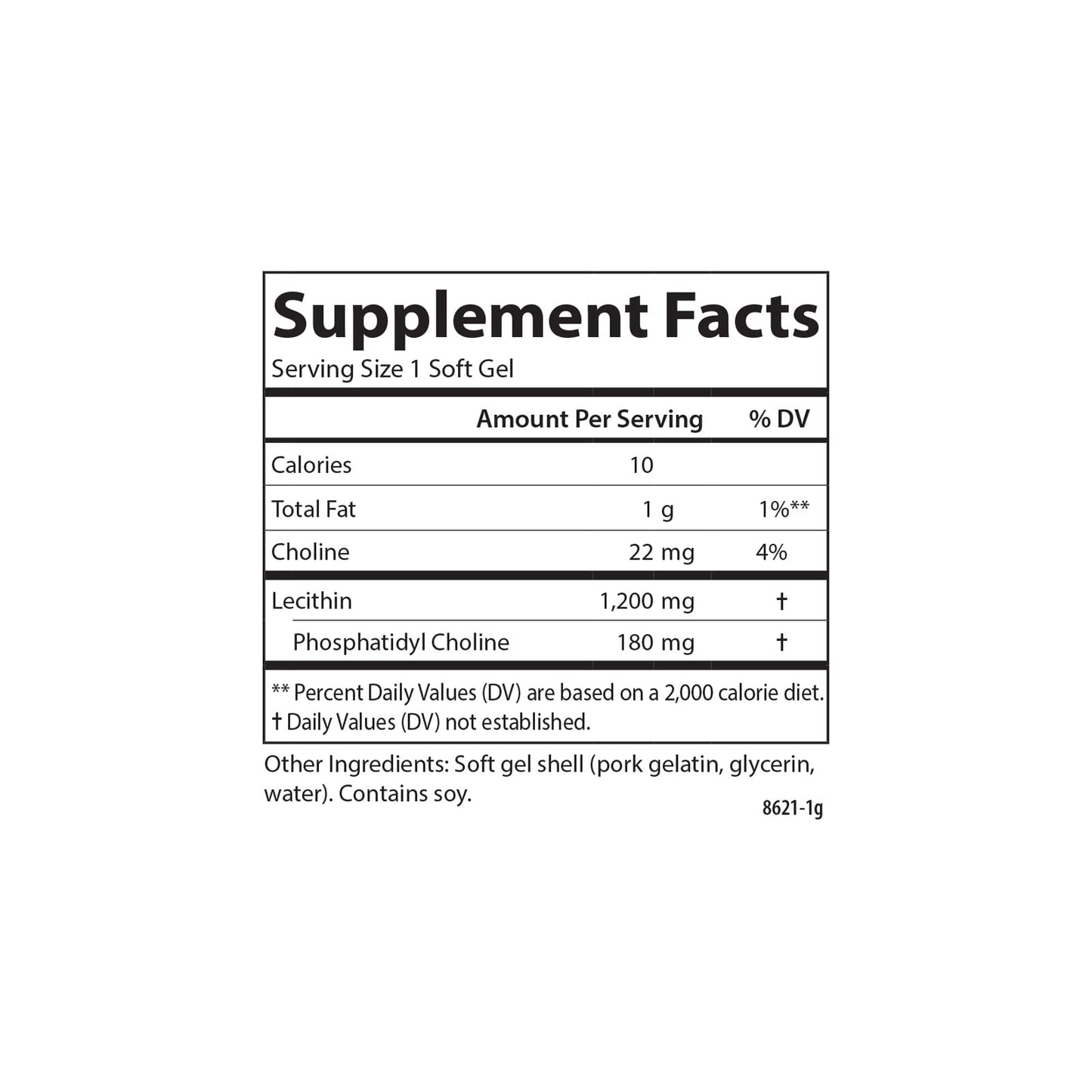 Carlson Lecithin 1200 mg Non-GMO - Nervous System & Liver Support | 100 Softgels (Pack of 2)
