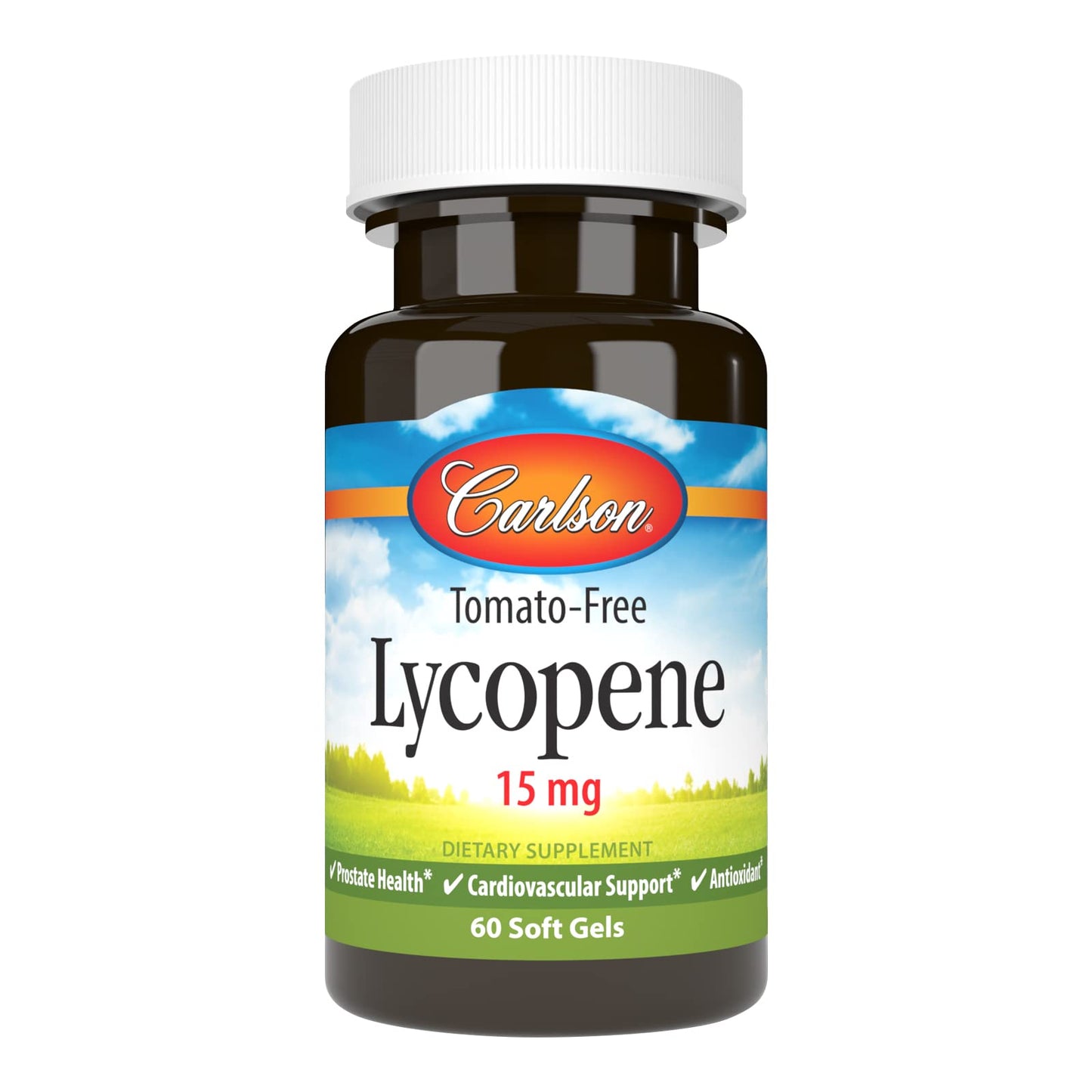 Carlson Lycopene 15 mg – Tomato-Free Prostate Health & Circulation (60 Softgels)