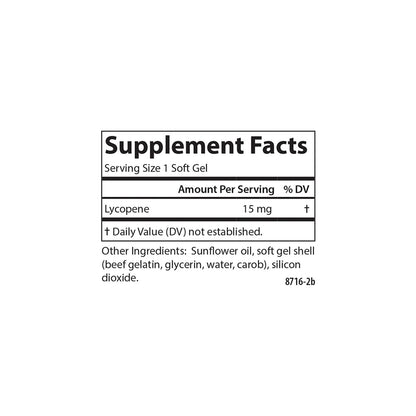 Carlson Lycopene 15 mg – Tomato-Free Prostate Health & Circulation (60 Softgels)