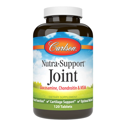 Carlson Nutra-Support: Glucosamine, Chondroitin & MSM for Joint Health (120 tablets) BritishVita | Premium UK Vitamins & Wellness Supplements