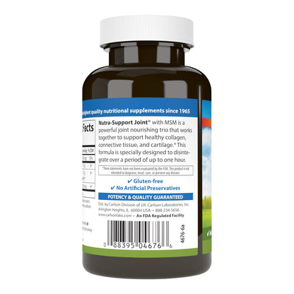 Carlson Nutra-Support Joint | Glucosamine, Chondroitin & MSM | 60 tablets