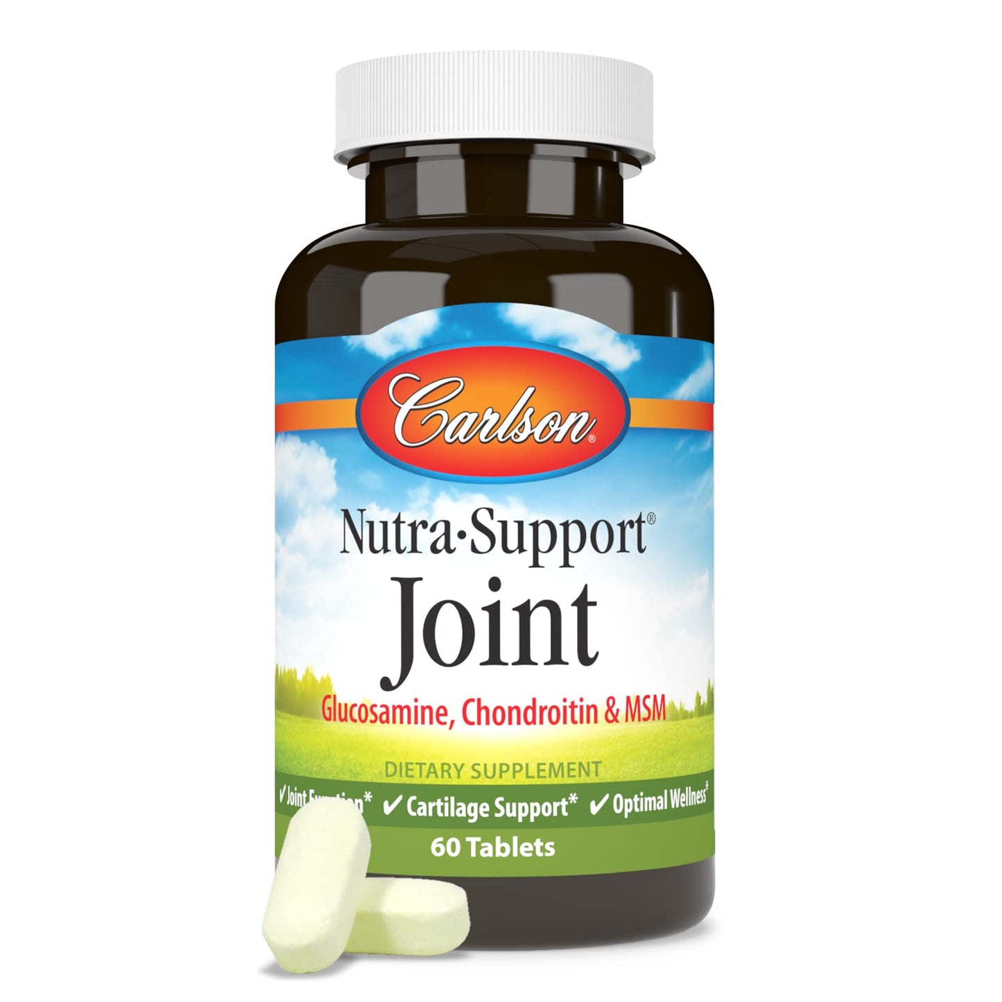 Carlson Nutra-Support Joint | Glucosamine, Chondroitin & MSM | 60 tablets