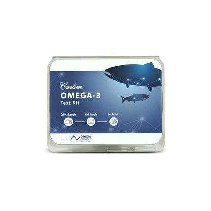 Carlson Omega-3 Index Test Kit – Home Omega-3 Test for EPA & DHA (1 Kit)
