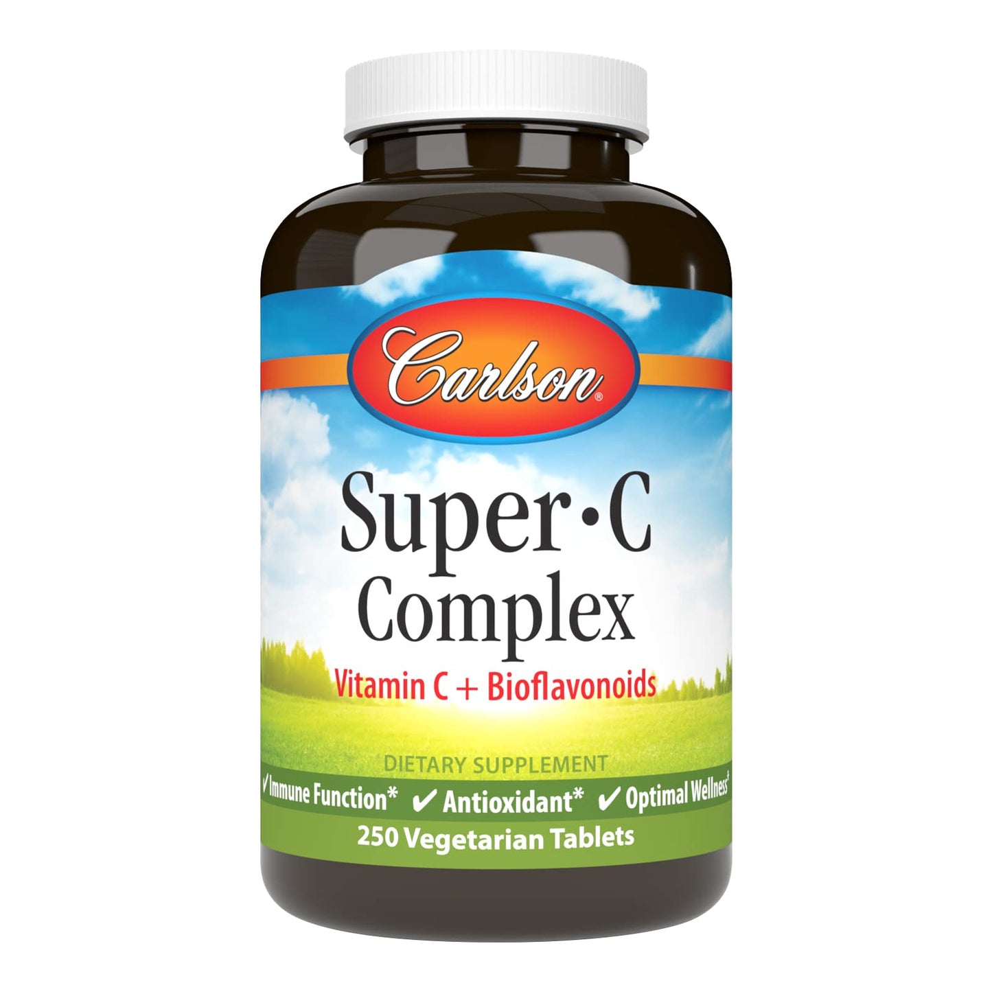 Carlson Super-C Complex: Vitamin C + Bioflavonoids – Immune Support (250 Tablets)