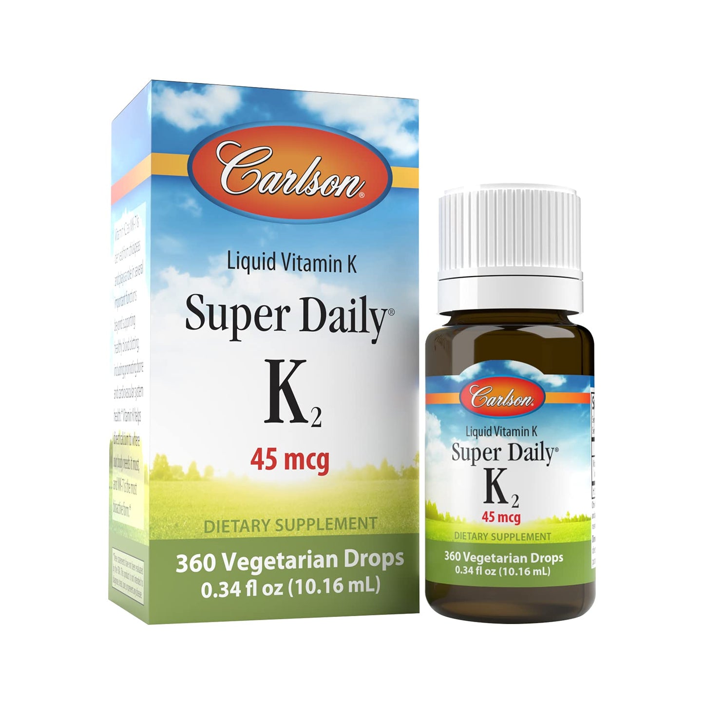 Carlson Super Daily K2 45 mcg MK-7 - Vitamin K2 Supplement