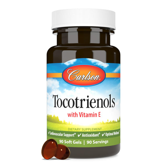 Carlson Tocotrienols 40 mg – Natural Vitamin E, 90 Softgels BritishVita | Premium UK Vitamins & Wellness Supplements