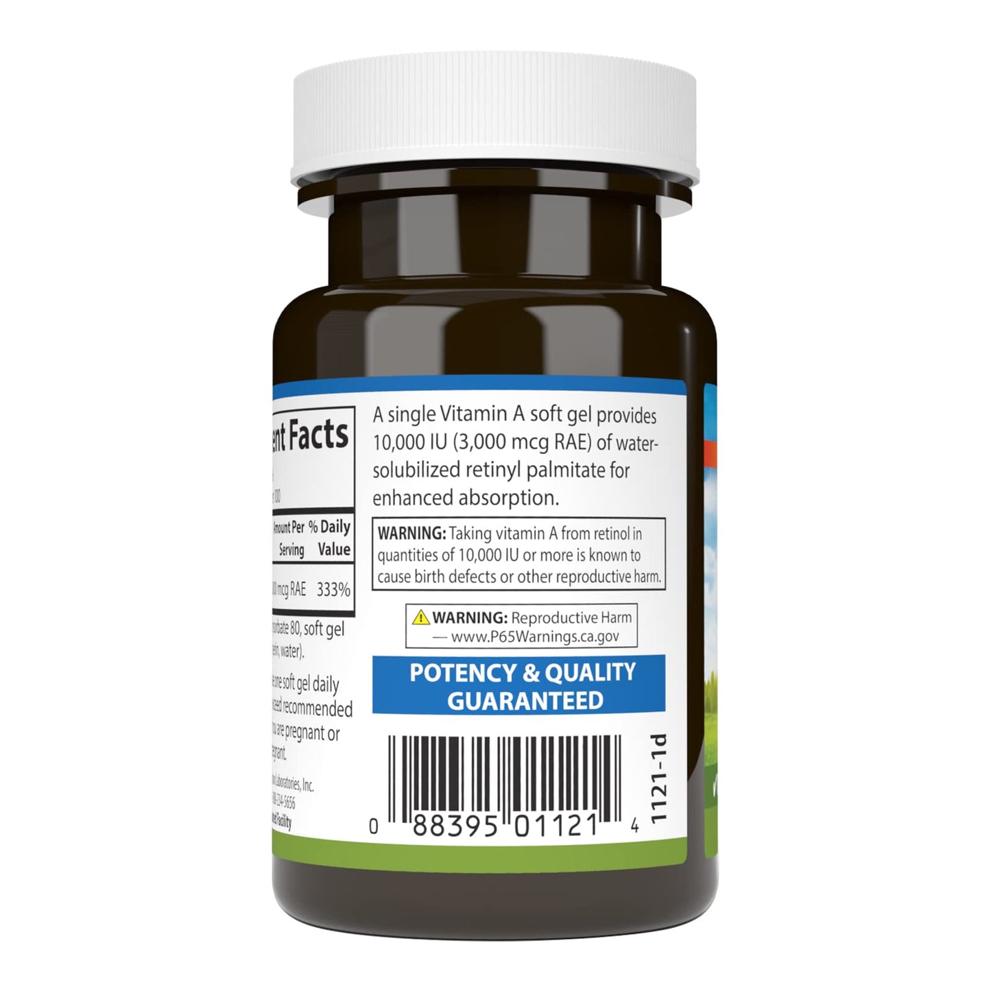 Carlson Vitamin A Solubilized 10000 IU Softgels – Vision Health (Pack of 2)