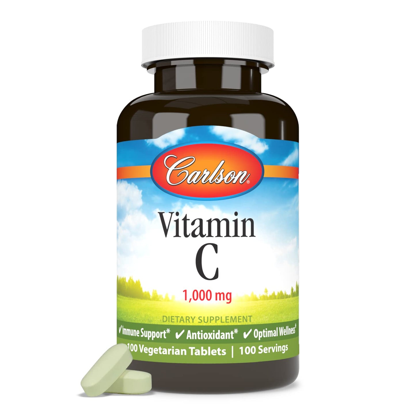 Carlson Vitamin C 1000 mg – 100 Count Pack of 2 | Immune Support