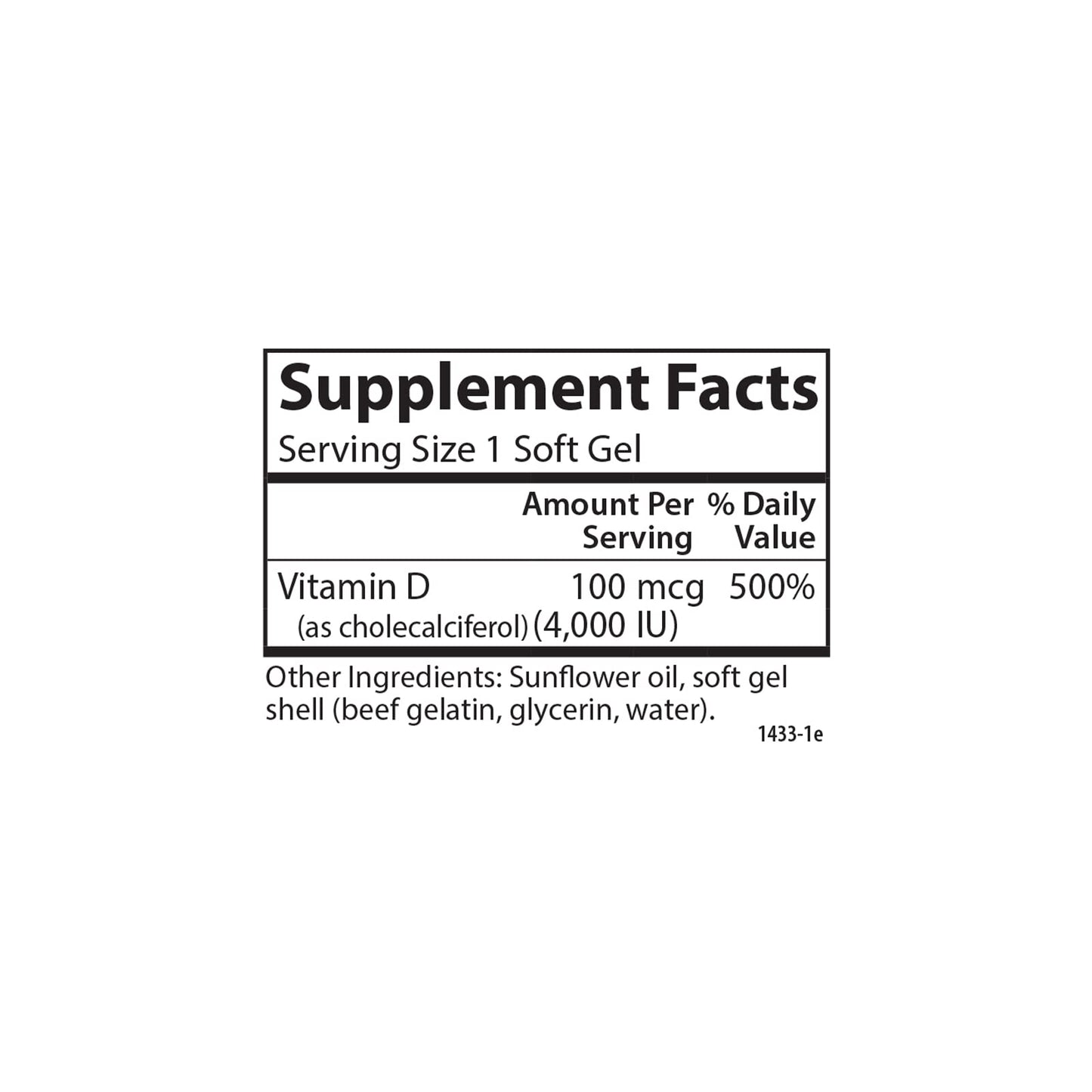Carlson Vitamin D3 4000 IU Soft Gels – Immune & Bone Health (360 Softgels)