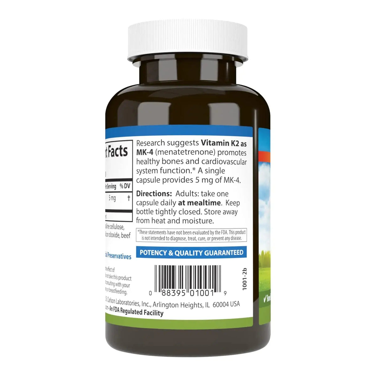 Carlson Vitamin K2 MK-4 (Menatetrenone) - Soy-Free, 180 Capsules | Bone & Heart Health BritishVita | Premium UK Vitamins & Wellness Supplements