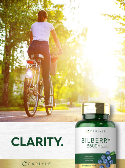 Carlyle Bilberry Extract Capsules | 3600mg, 150 Count | Vegetarian, Non-GMO, Gluten Free Fruit Supplement