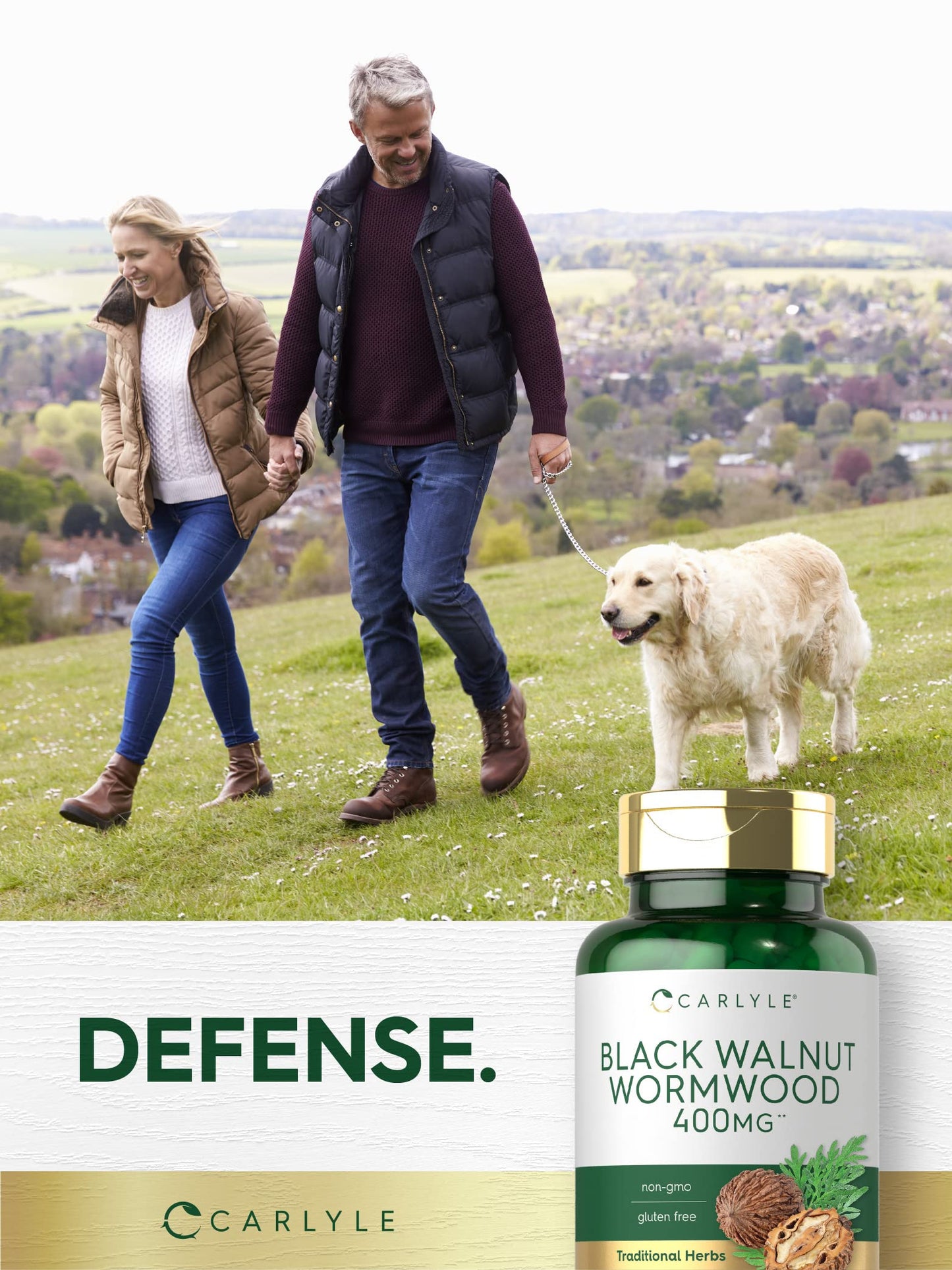 Carlyle Black Walnut Wormwood 120 Capsules | Non-GMO, Gluten Free
