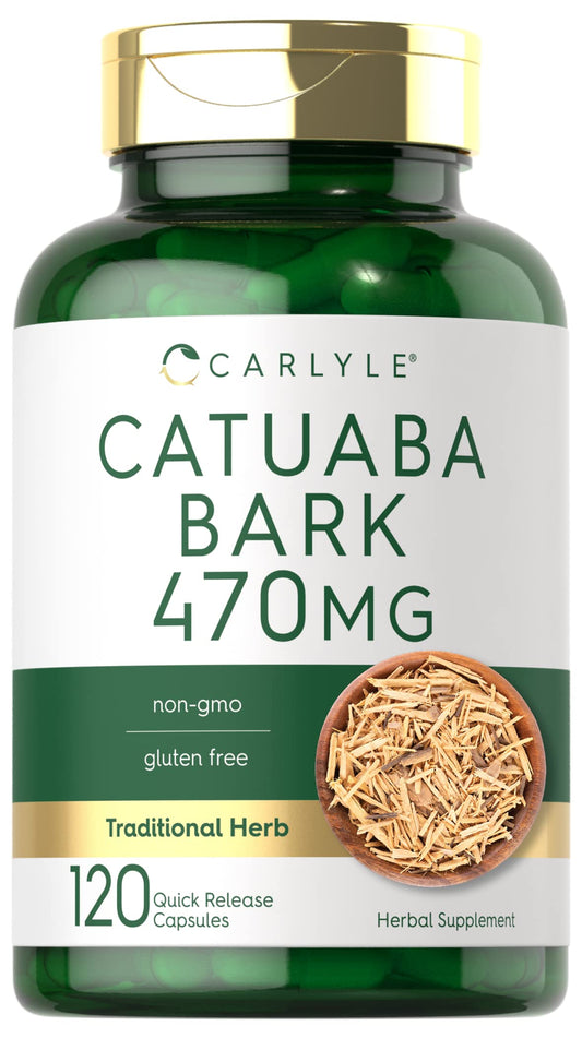 Carlyle Catuaba Bark Extract – 470mg, 120 Capsules | Non-GMO & Gluten Free BritishVita | Premium UK Vitamins & Wellness Supplements