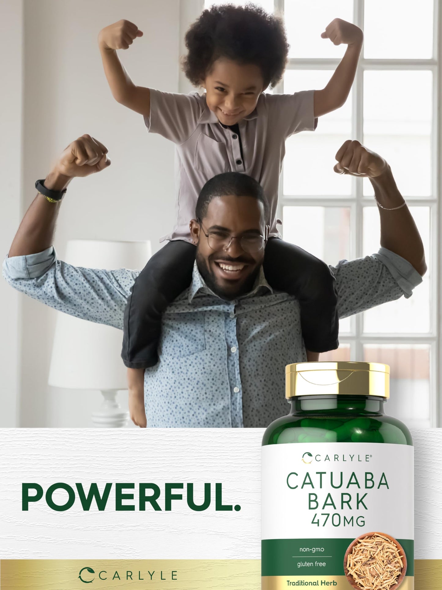 Carlyle Catuaba Bark Extract – 470mg, 120 Capsules | Non-GMO & Gluten Free