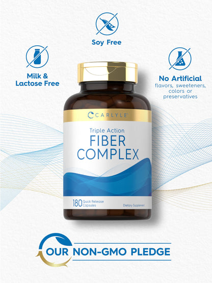 Carlyle Fiber Complex | 180 Capsules | Non-GMO Triple-Action Fiber