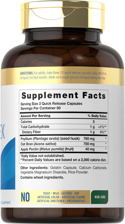 Carlyle Fiber Complex | 180 Capsules | Non-GMO Triple-Action Fiber