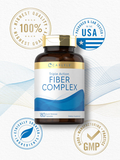 Carlyle Fiber Complex | 180 Capsules | Non-GMO Triple-Action Fiber