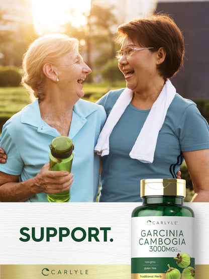 Carlyle Garcinia Cambogia Extract - 3000mg per Serving | 180 Capsules - Non-GMO & Gluten Free