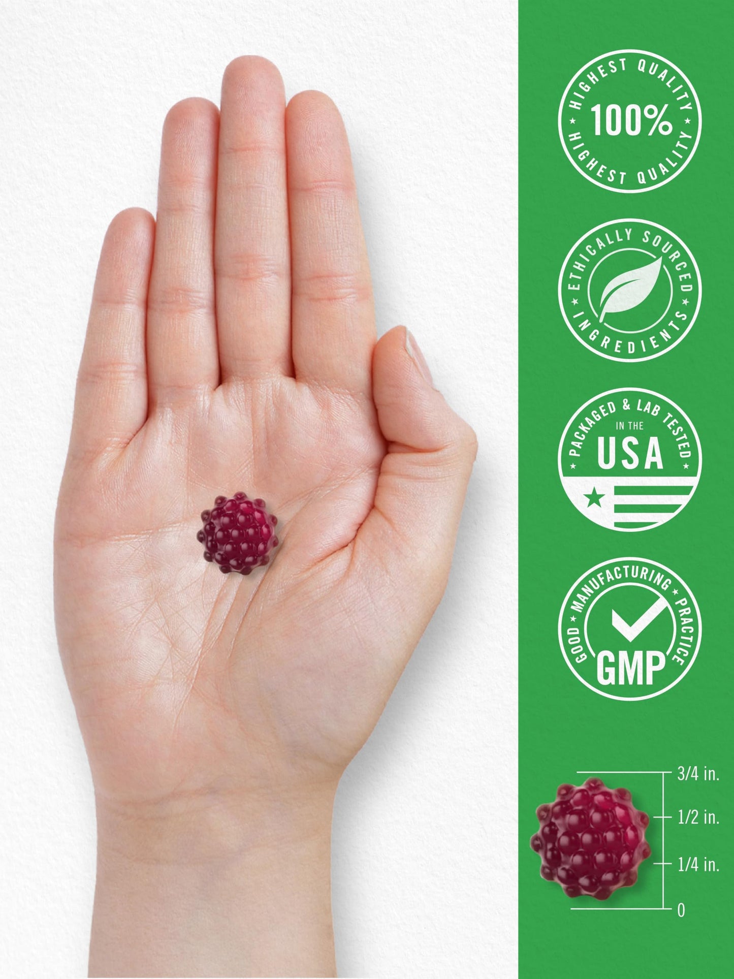Carlyle Kids Melatonin Gummies 1 mg - 100 Count | Vegan, Non-GMO, Gluten Free | Lil Sprouts