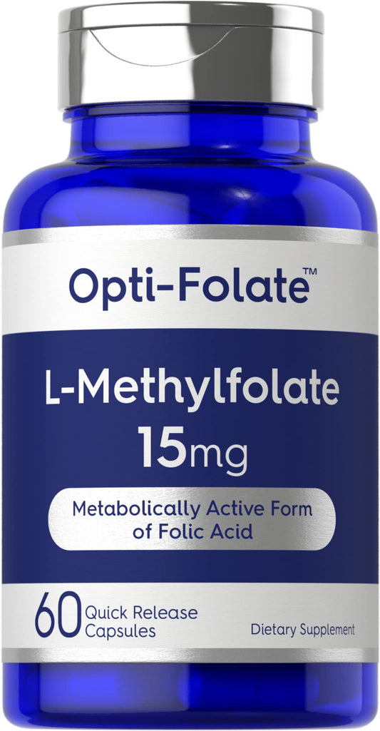 Carlyle L-Methylfolate 15mg | 60 Capsules | 5-MTHF Max Potency | Non-GMO & Gluten Free | Opti-Folate BritishVita | Premium UK Vitamins & Wellness Supplements
