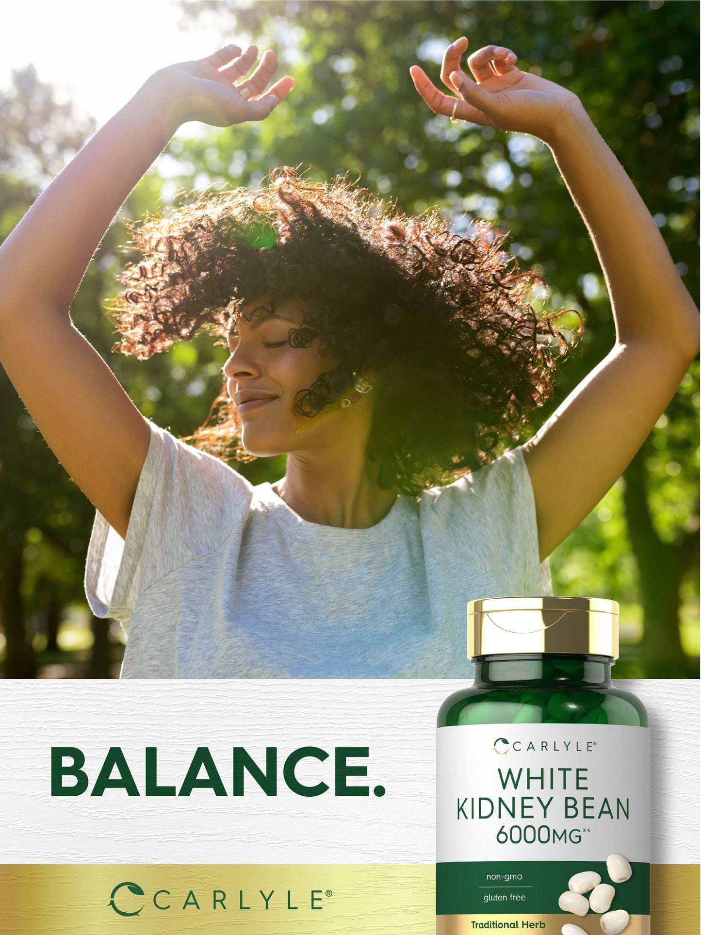 Carlyle White Kidney Bean | 6000mg | 200 Count | Non-GMO & Gluten Free Extract