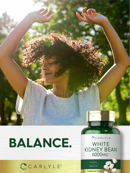 Carlyle White Kidney Bean | 6000mg | 200 Count | Non-GMO & Gluten Free Extract