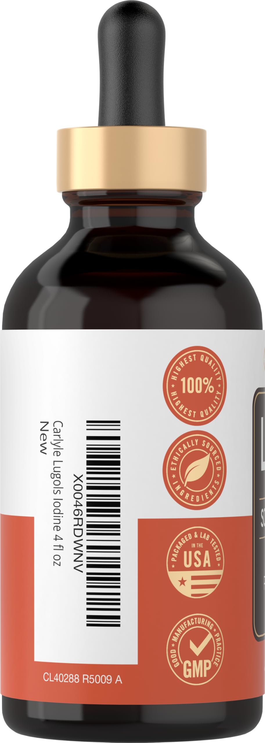 Carlyle Lugols Iodine 2% – 4 fl oz | Potassium Iodide & Iodine Solution Drops
