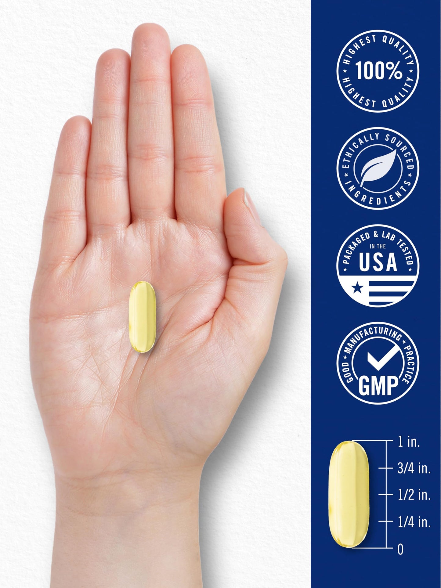 Carlyle Fish Oil 3000mg | 900mg Omega 3 | 90 Softgels | Lemon Flavor | Non-GMO and Gluten Free Supplement