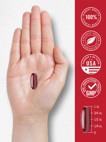 Carlyle Antarctic Krill Oil 2000 mg | 120 Softgels | Omega-3 EPA/DHA + Astaxanthin | Lab Tested