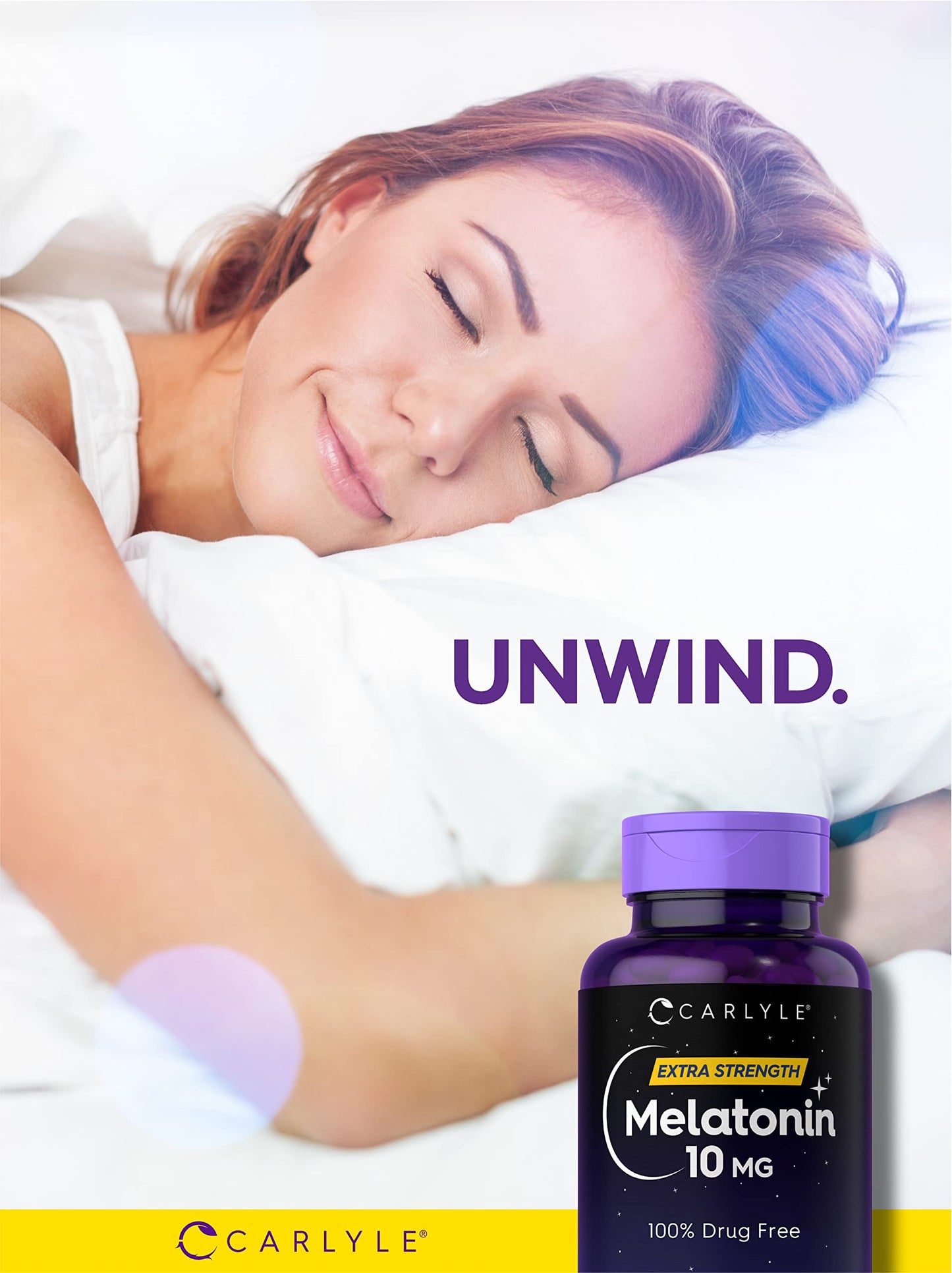 Carlyle Melatonin 10mg | 300 Softgels – Pack of 2 | Extra Strength Sleep Support