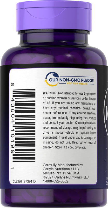 Carlyle Melatonin 12 mg Fast Dissolve – 300 Tablets | Berry Flavor | Drug Free, Vegetarian, Non-GMO, Gluten Free