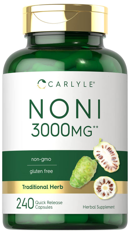 Carlyle Noni Capsules 3000mg – 240 Count | Non-GMO, Gluten Free