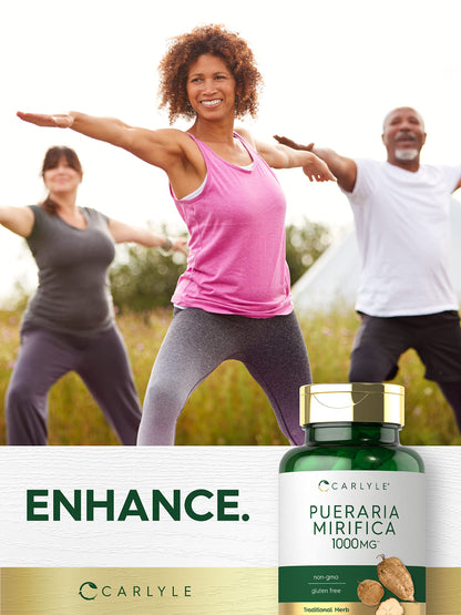 Carlyle Pueraria Mirifica Capsules | 1000mg | 120 Count | Root Extract | Non-GMO & Gluten Free Supplement
