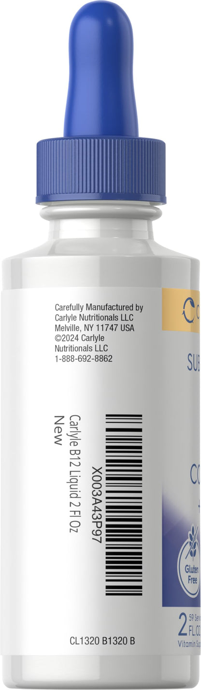 Carlyle Sublingual Vitamin B Complex with B12 – 2 fl oz Berry