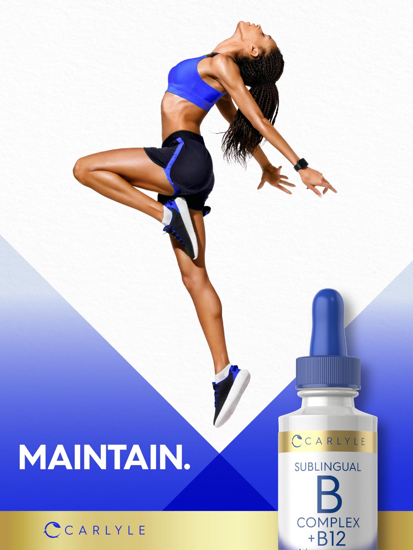 Carlyle Sublingual Vitamin B Complex with B12 – 2 fl oz Berry